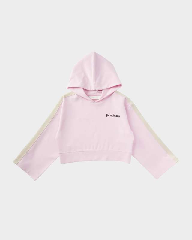 Girl's Track Logo-Print Hoodie, Size 4-12